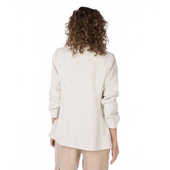 NEW ESQUALO sina linen look blazer in sand
